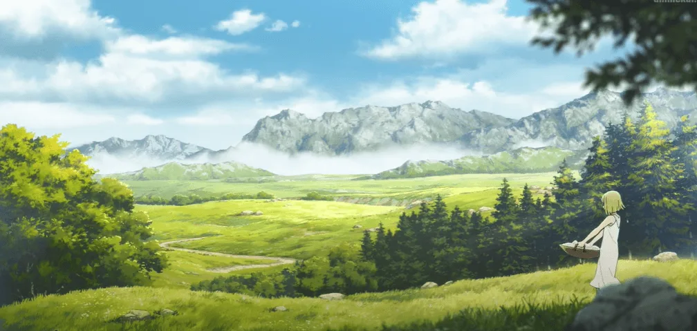 High-quality illustration from Witch Hat Atelier, a popular fantasy manga by Kamome Shirahama, showcasing detailed ink line art, magic themes, and a richly designed world.